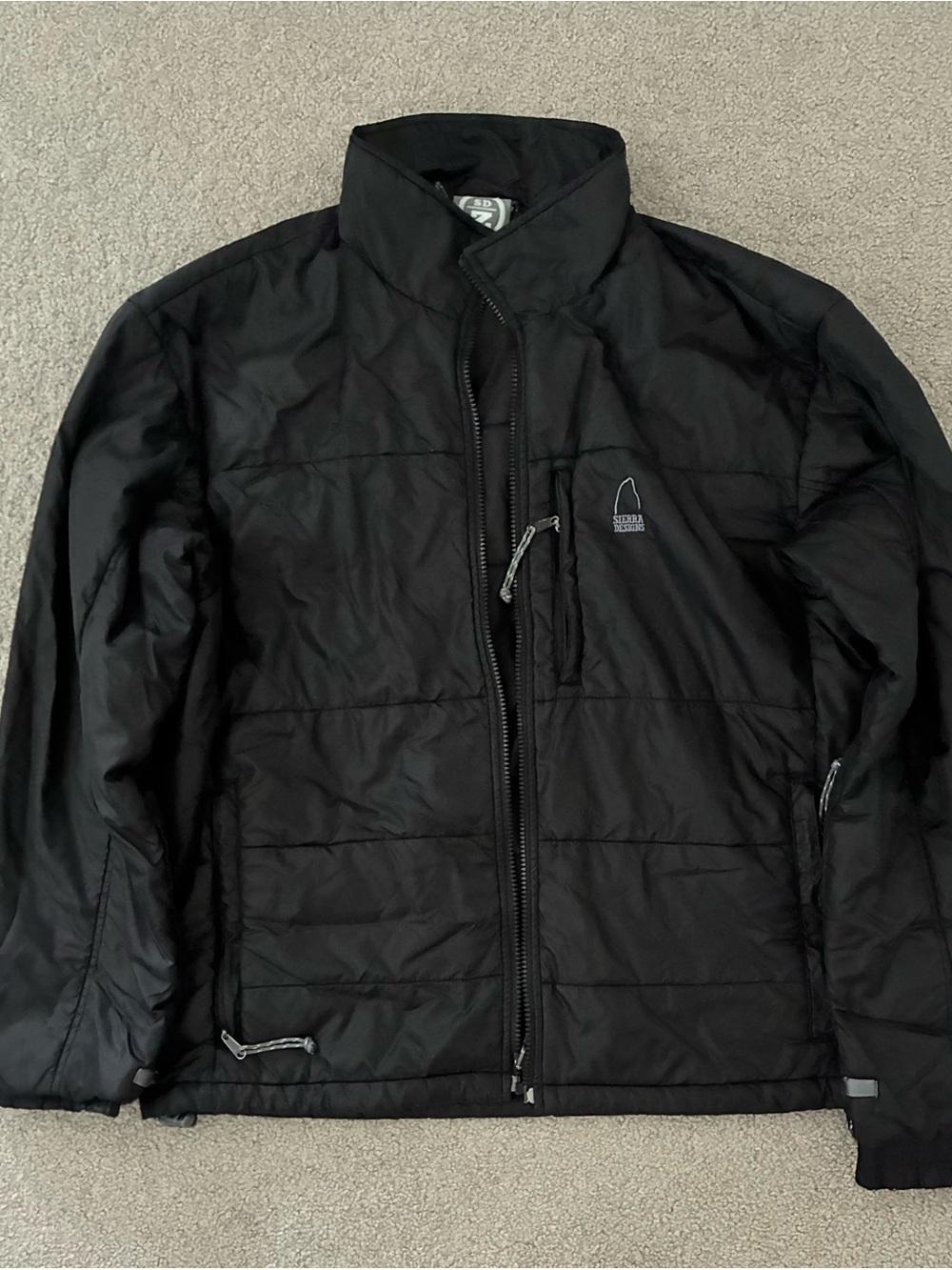 Black puffer jacket